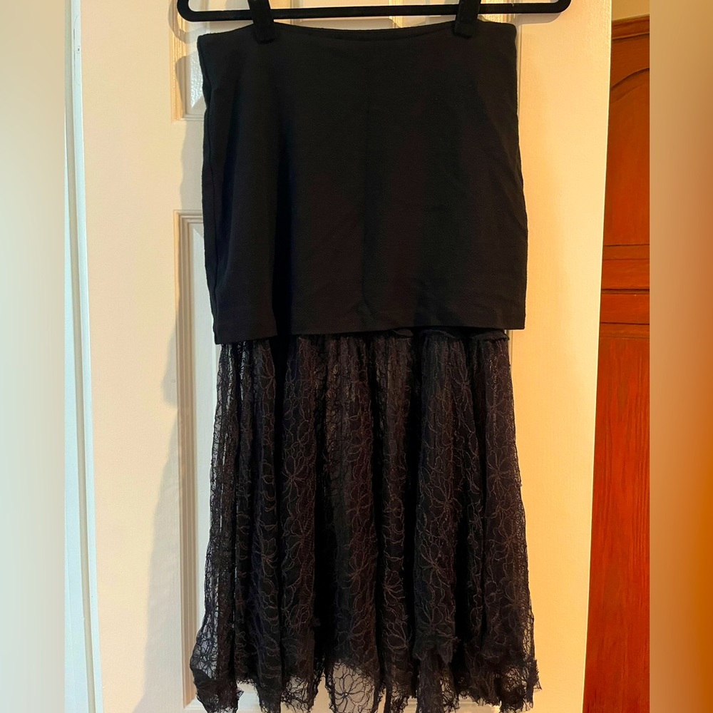 Free People Strapless Top with Lace